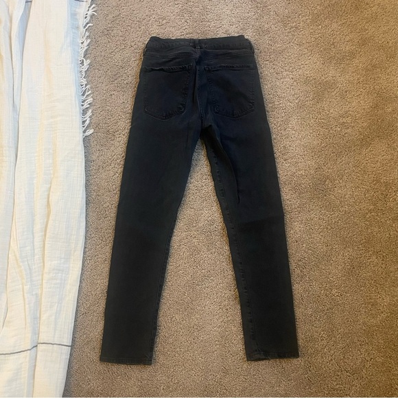 $168 Agolde Toni Black Jeans - Picture 8 of 9